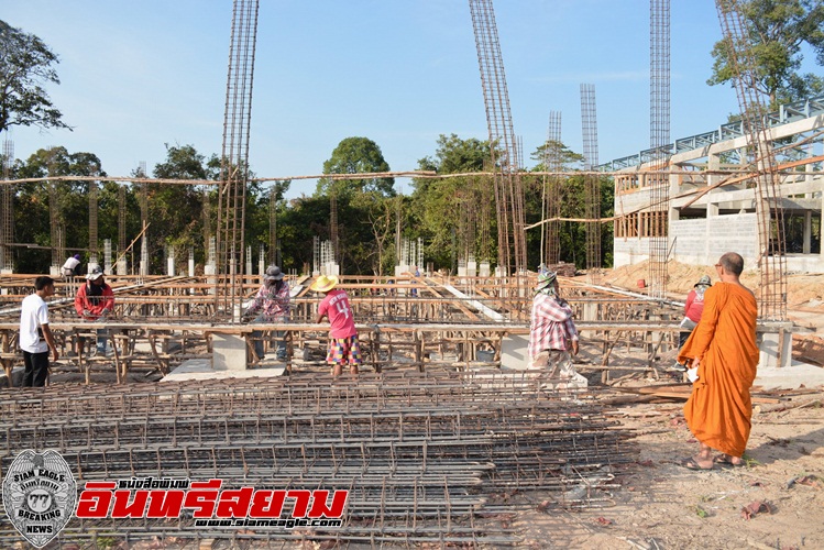 ศรีสะเกษ-มูลนิธิหลวงปู่สรวงวัดไพรพัฒนาเร่งก่อสร้างอาคารโรงฝึกงาน