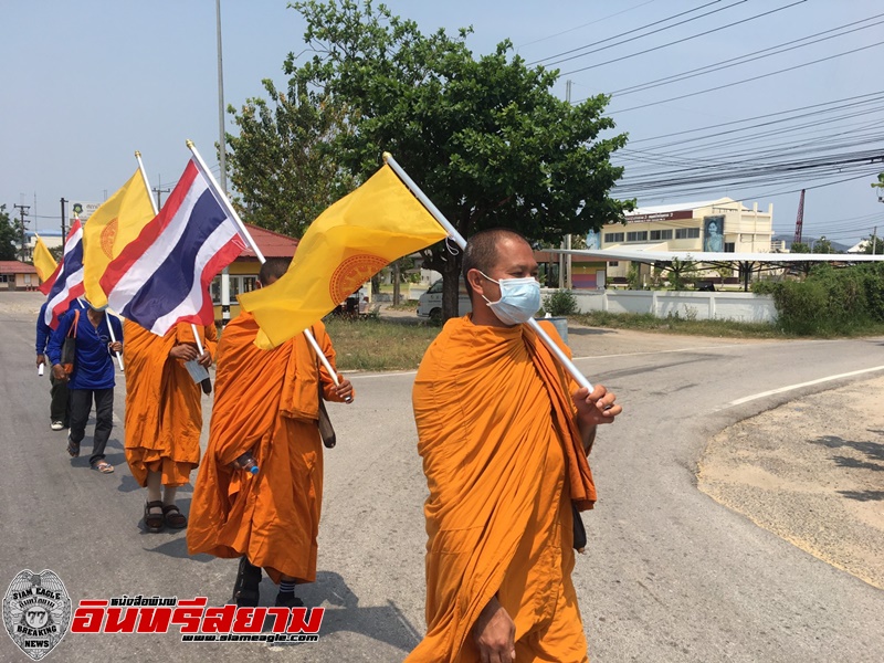 ประจวบคีรีขันธ์-พระวัดดังนครศรีฯเดินเท้า 800 กม.ะดมทุนสร้างโบสถ์วัดเขาพระทอง