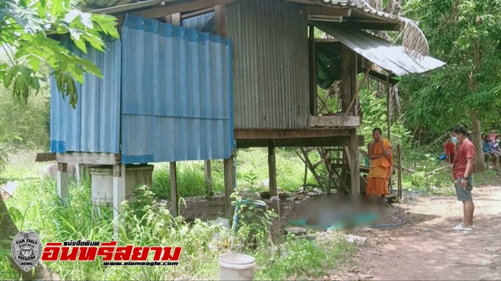 ปราจีนบุรี-ลุงวัย 66 ปี ป่วยมะเร็งตับคิดสั้นคว้าสายไฟหวังผูกคอพลาดท่าตกบ้านเสียชีวิต