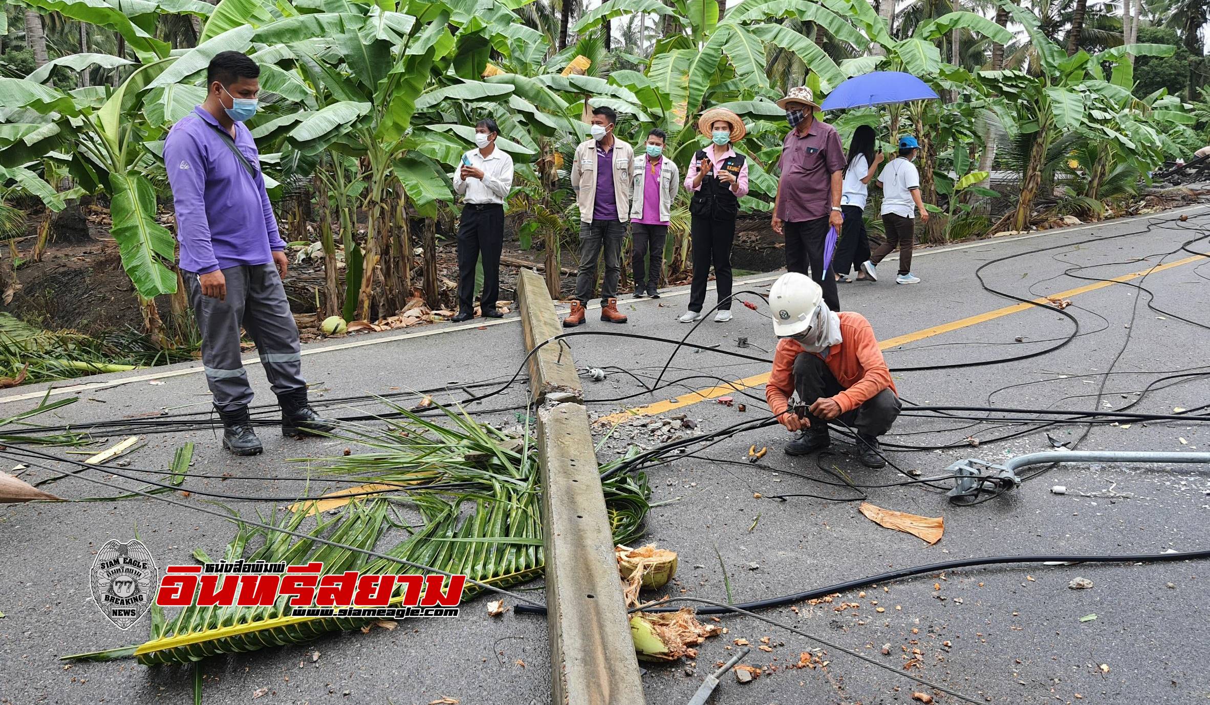 ราชบุรี-ส.ส.ราชบุรี เร่งช่วยเหลือพายุฝนถล่มต.คุ้มกระถิน