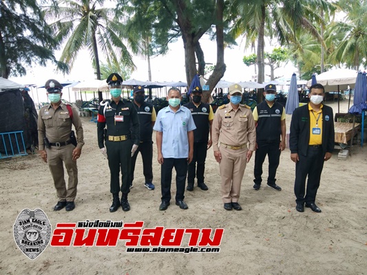 ประจวบคีรีขันธ์-ตรวจเข้ม คุมพื้นที่ชายหาดทะเลเมืองหัวหิน