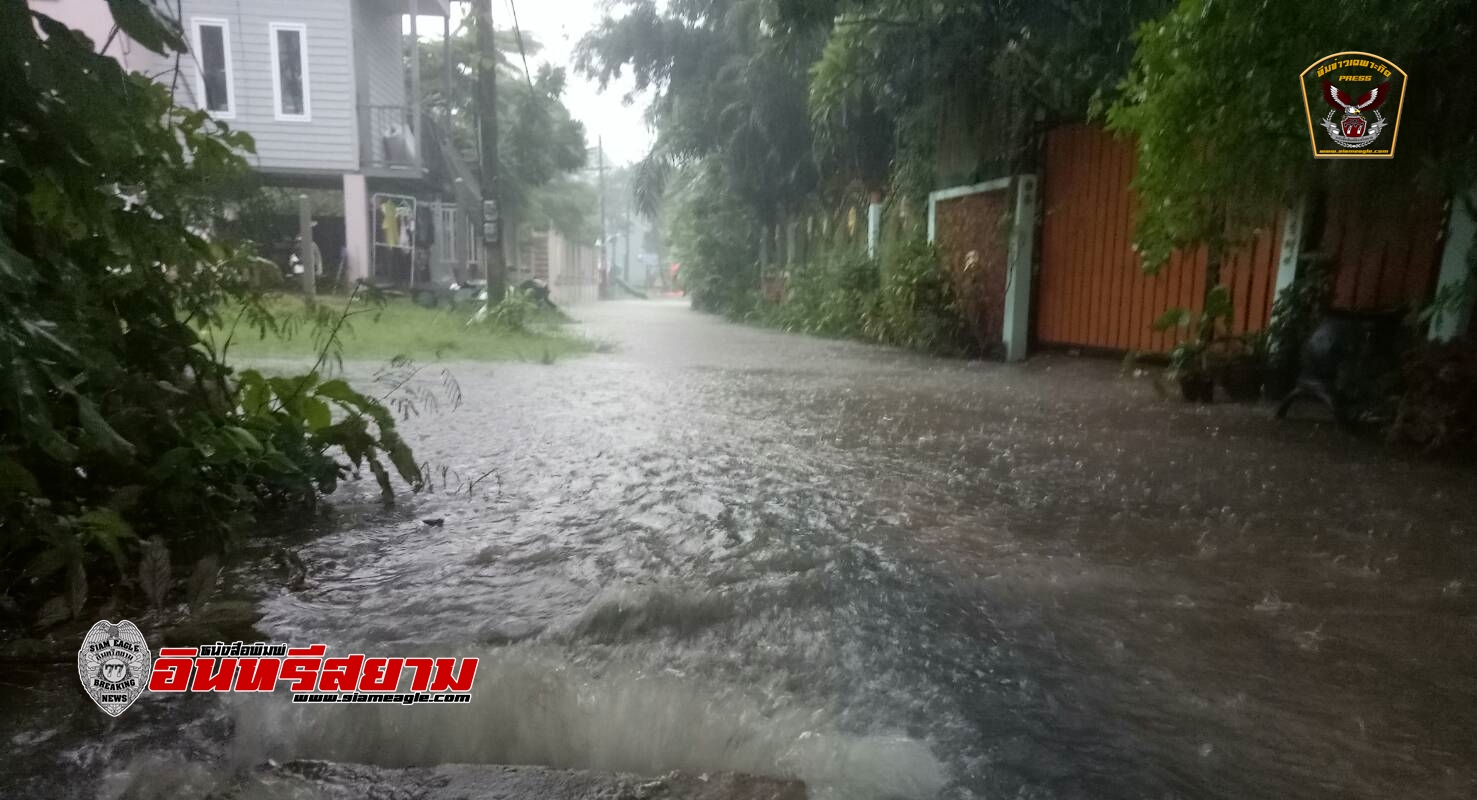 อุบลราชธานี-อ่วม..!ฝนตกทั้งวันทั้งคืน น้ำเอ่อท่วมหลายชุมชน