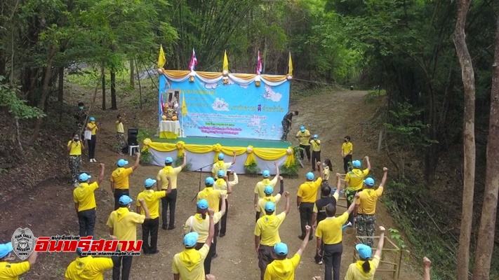 สุพรรณบุรี-กิจกรรมปลูกป่าเฉลิมพระเกียรติฟื้นฟูป่าต้นน้ำเขื่อนกระเสียว