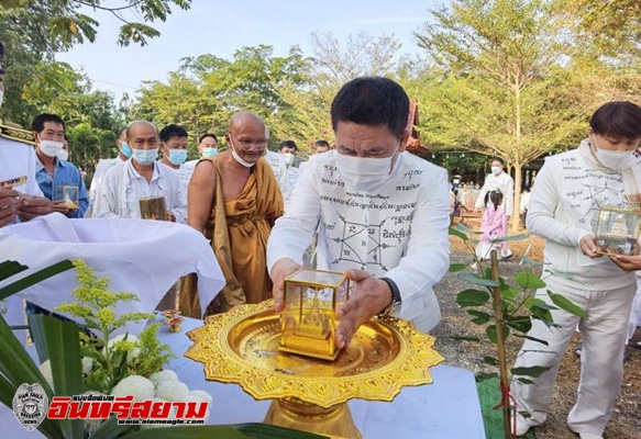 แพร่-พิธีวางศิลาฤกษ์สร้างพระเจ้าทันใจและพระธาตุทันใจ​ วัดพุทธวิชิตมาร​