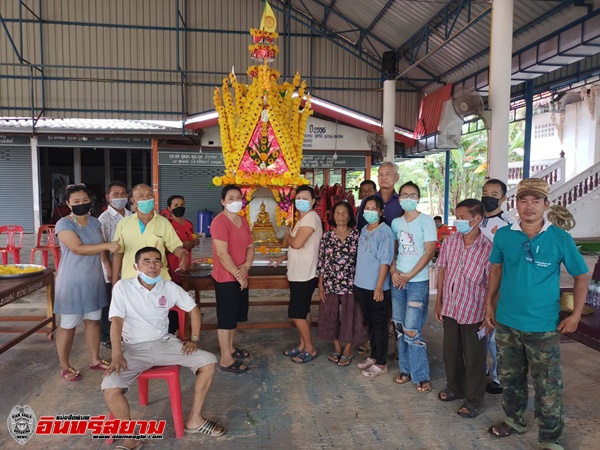 ปราจีนบุรี-สืบสานแห่ปราสาทผึ้งบ้านท่าอุดม อ.กบินทร์บุรี