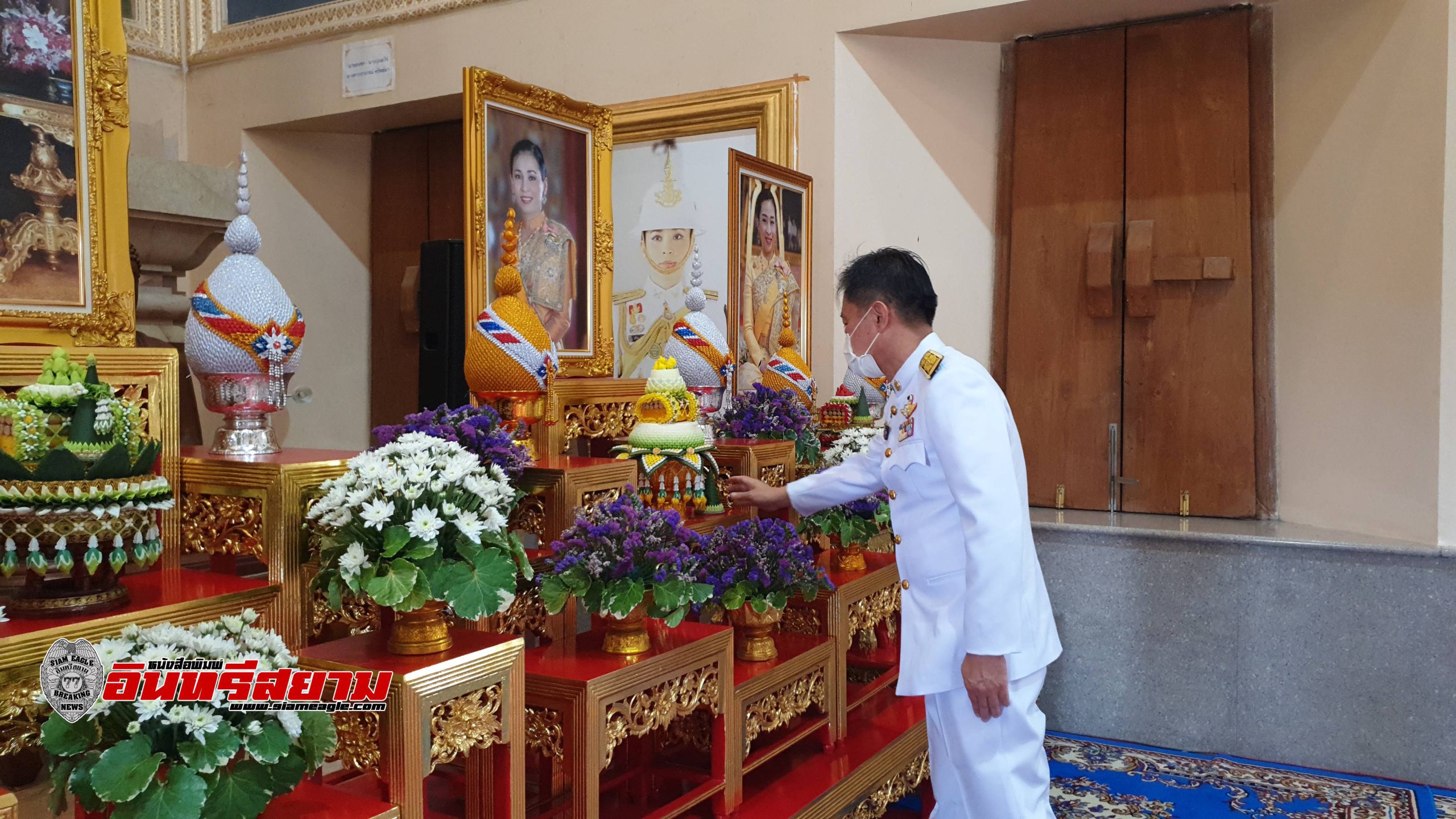 ประจวบคีรีขันธ์-จัดพิธีเจริญพระพุทธมนต์ เฉลิมพระเกียรติ สมเด็จพระนางเจ้าฯ พระบรมราชินีฯ