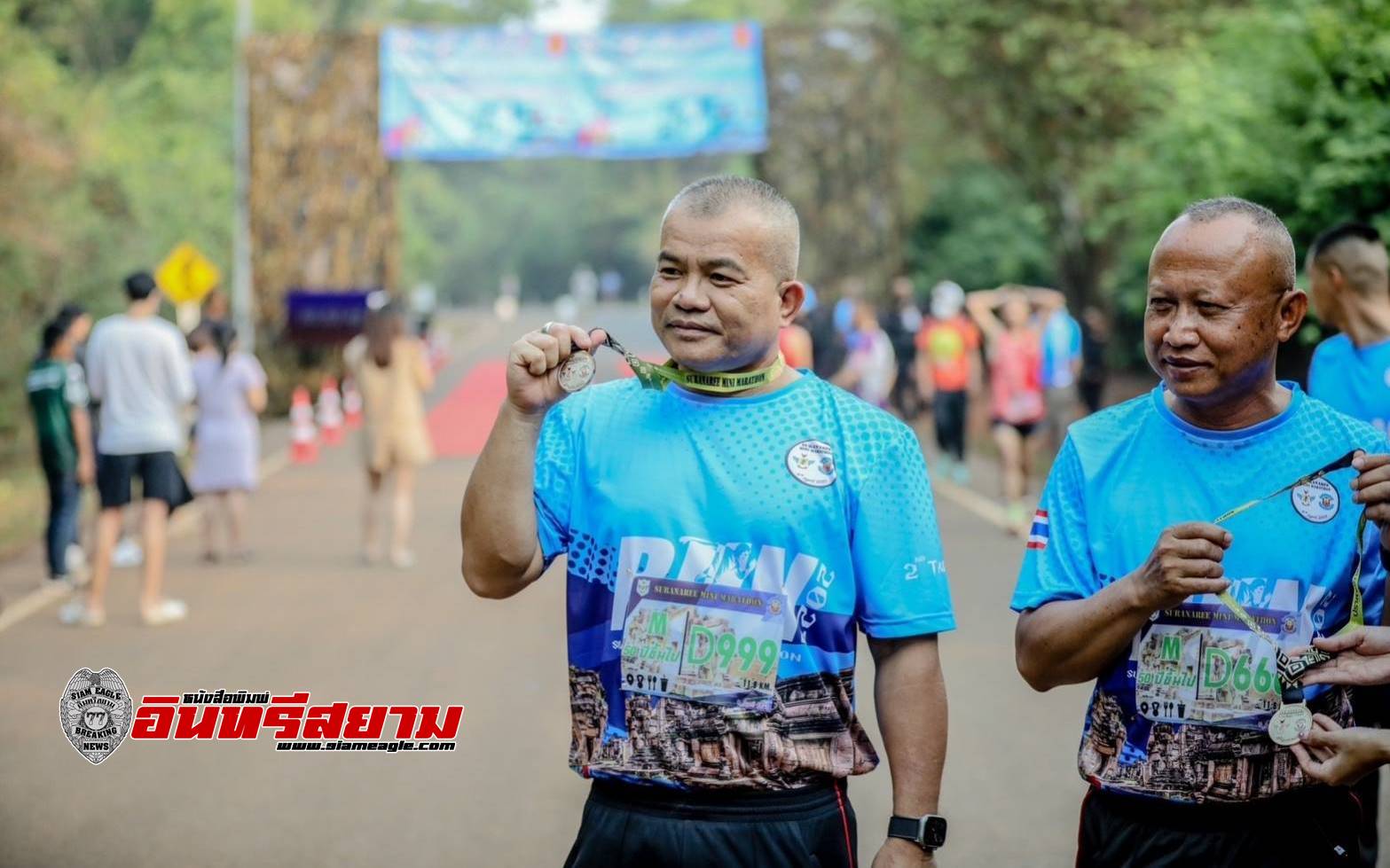 ศรีสะเกษ- กองกำลังสุรนารีจัดโครงการแข่งขันวิ่งตามเส้นทางภูมิประเทศ