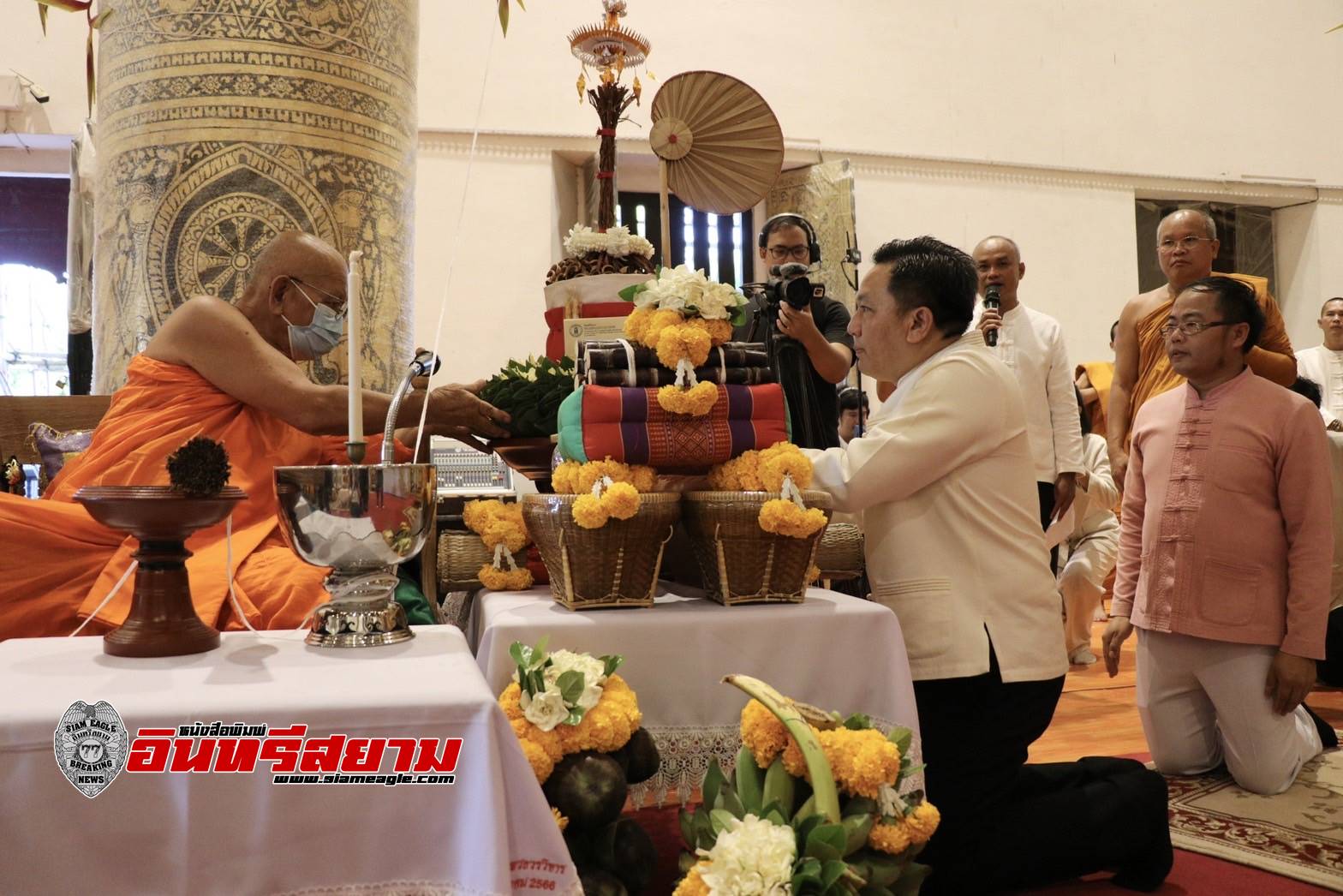 เชียงใหม่-วัดเจดีย์หลวง ประกอบพิธีบวงสรวงก่อนบูรณะพระอัฏฐารส พระอัครสาวก