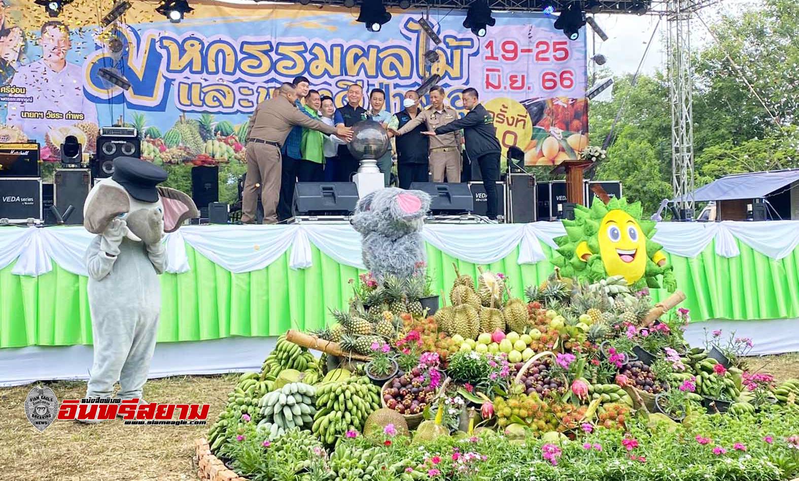 ประจวบคีรีขันธ์-“เฉลิมชัย”เปิดมหกรรมผลไม้ ชวนชิม“ทุเรียนป่าละอู”หมอนทองจีไอของห้วยสัตว์ใหญ่