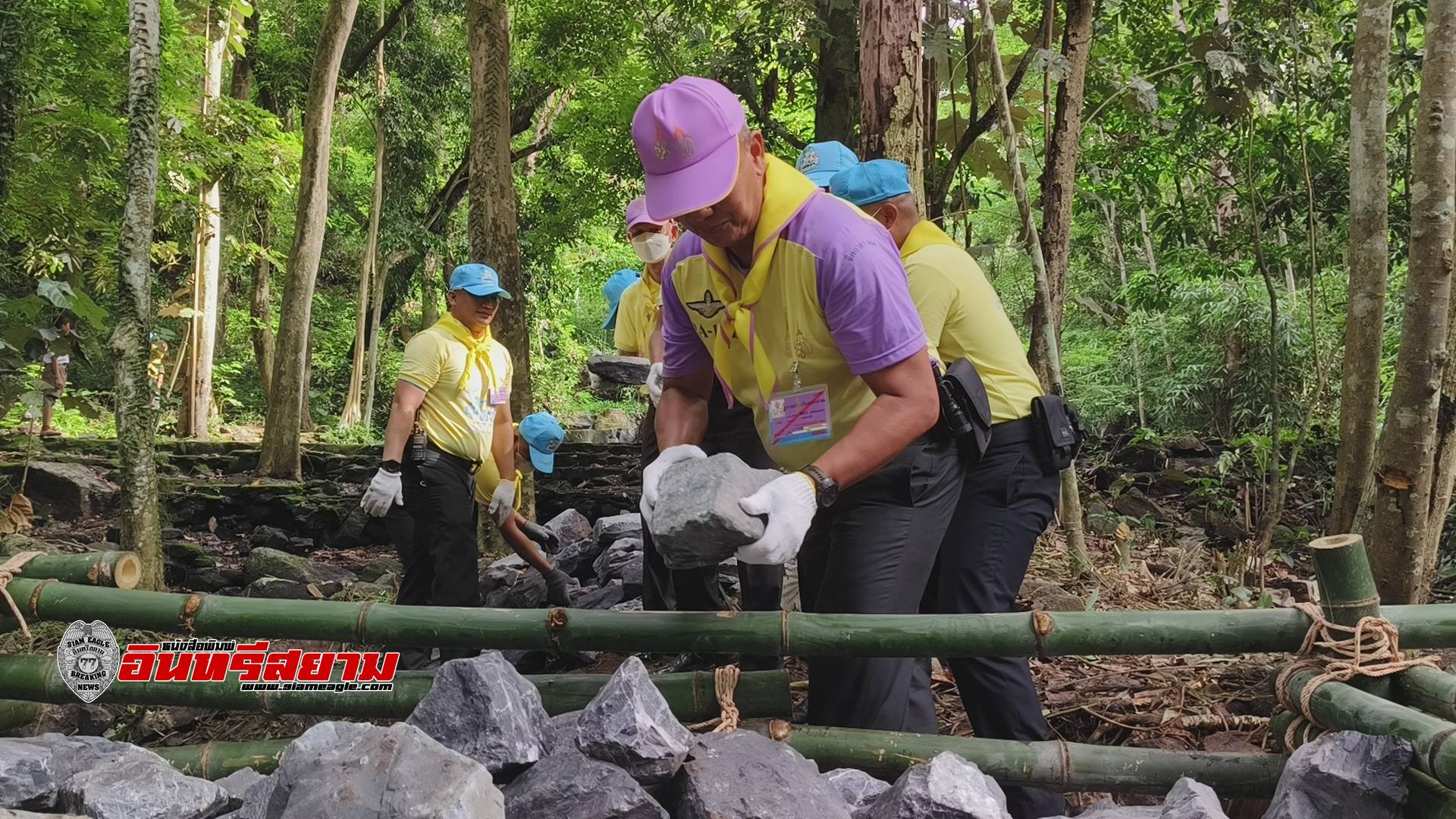 สระบุรี-กองทัพบกสืบสานพระราชปณิธานฯปลูกป่าสร้างฝาย พื้นที่อุทยานแห่งชาติน้ำตกสามหลั่น