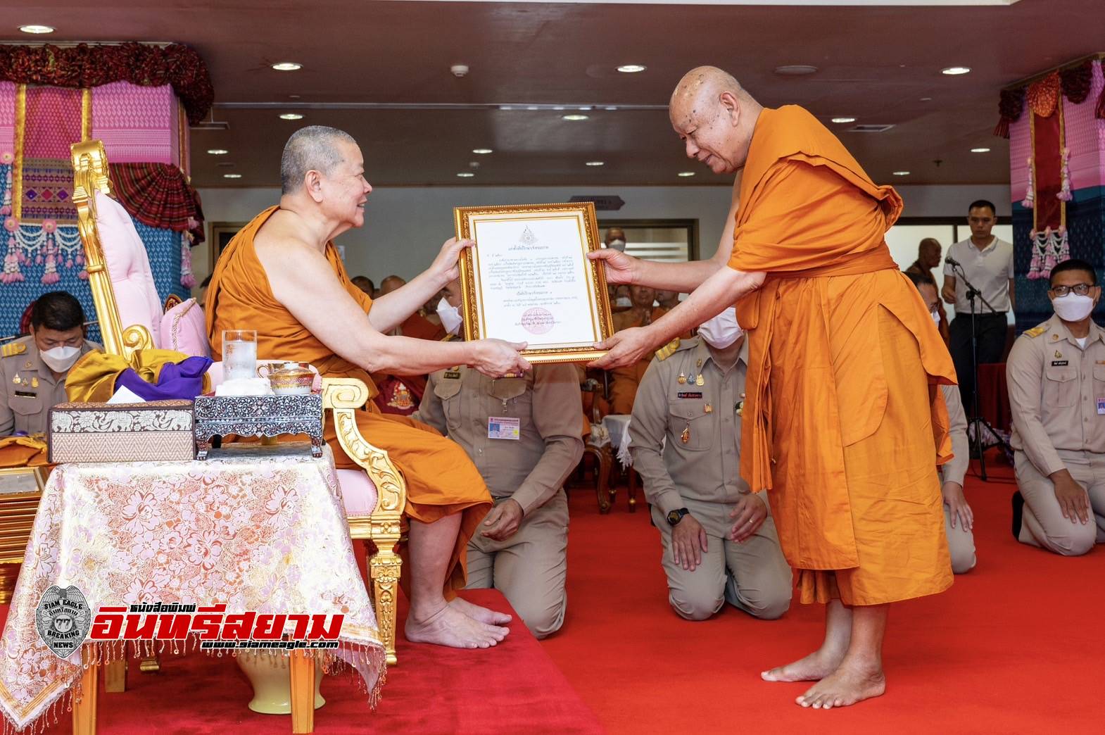 ปทุมธานี-“พระธรรมรัตนาภรณ์”เจ้าอาวาสวัดเขียนเขตฯ เข้ารับพระบัญชา สมเด็จพระสังฆราช แต่งตั้งเป็นที่ปรึกษาเจ้าคณะภาค 1