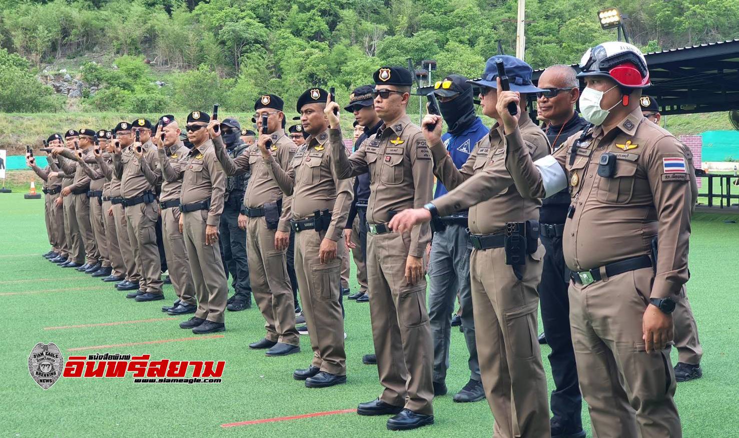 ลพบุรี-ตำรวจฝึกทักษะการยิงปืนให้กำลังพลเพื่อลดการสูญเสีย