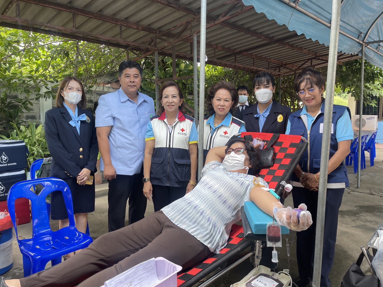 สิงห์บุรี-รับบริจาคโลหิต ณ โรงพยาบาลส่งเสริมสุขภาพตำบลเฉลิมพระเกียรติ 60 พรรษา