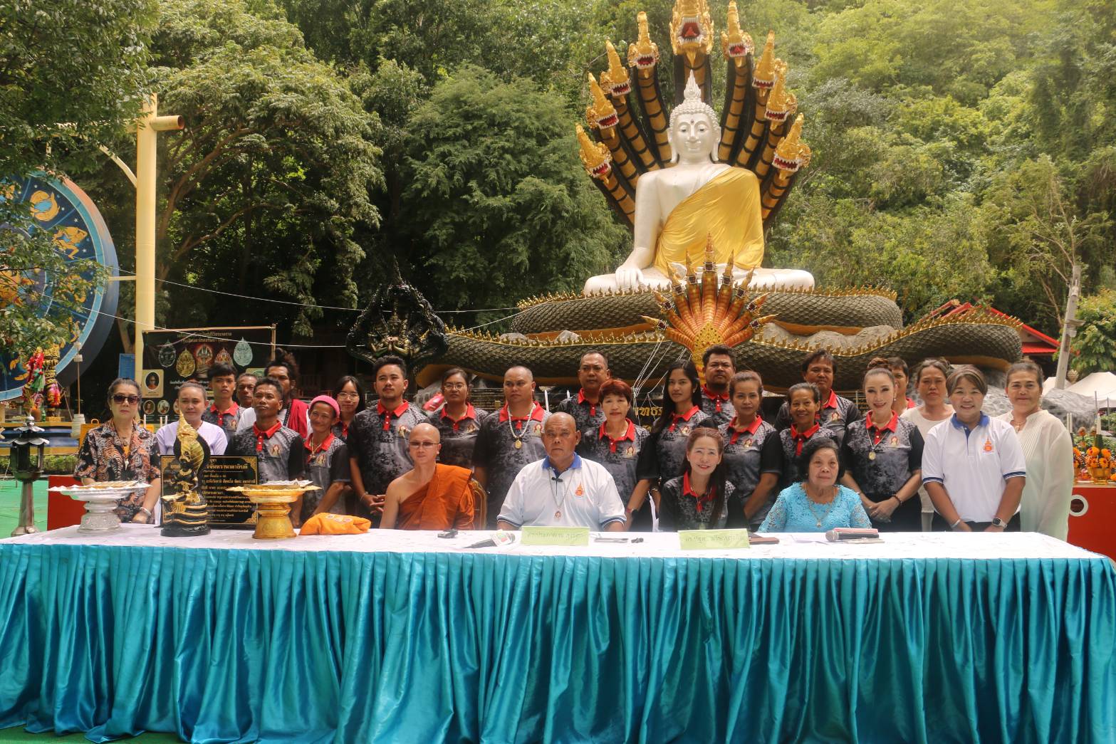 สระบุรี-สภาพระเครื่องพระบูชาไทย อาเซี่ยน แถลงข่าวจัดสร้างพญานาคองค์ดำคำแสนสิริจันทรานาคาธิบดี