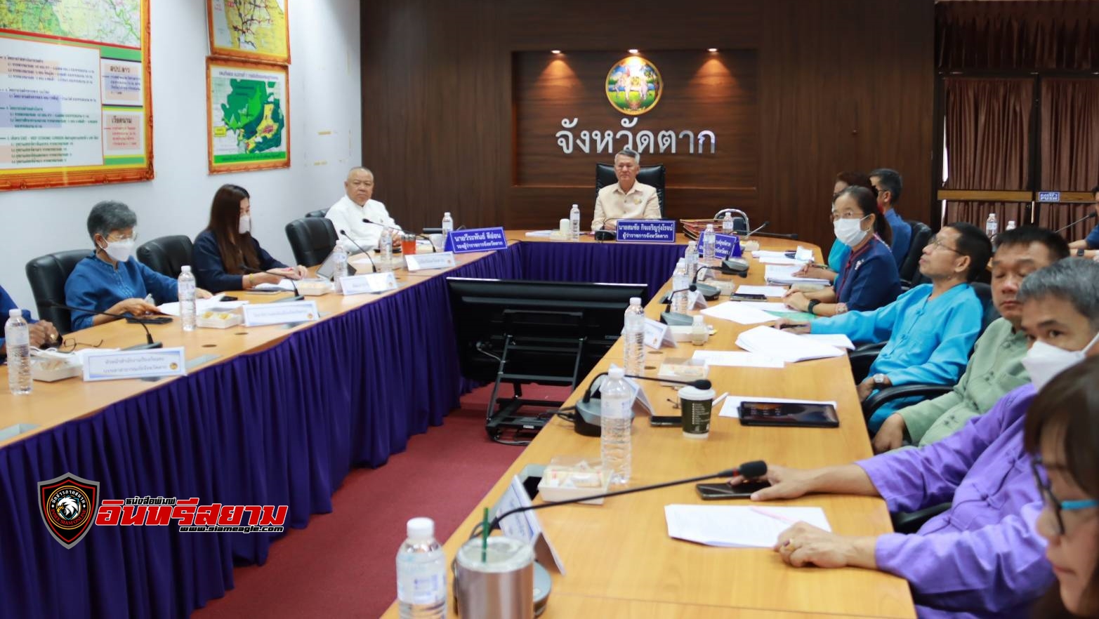 ตาก-ร่วมประชุมขับเคลื่อนและติดตามนโยบายของรัฐบาล และภารกิจสำคัญของปลัดกระทรวงมหาดไทย