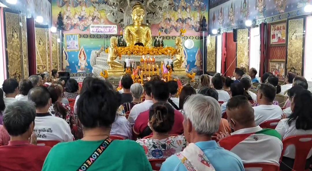 นครนายก-วัดธรรมปัญญา สวดพุทธาภิเษก , สวดเสริมดวง เสริมทรัพย์ เสริมสิริมงคล หน้าที่การงาน นั่งปรก 5 รูป