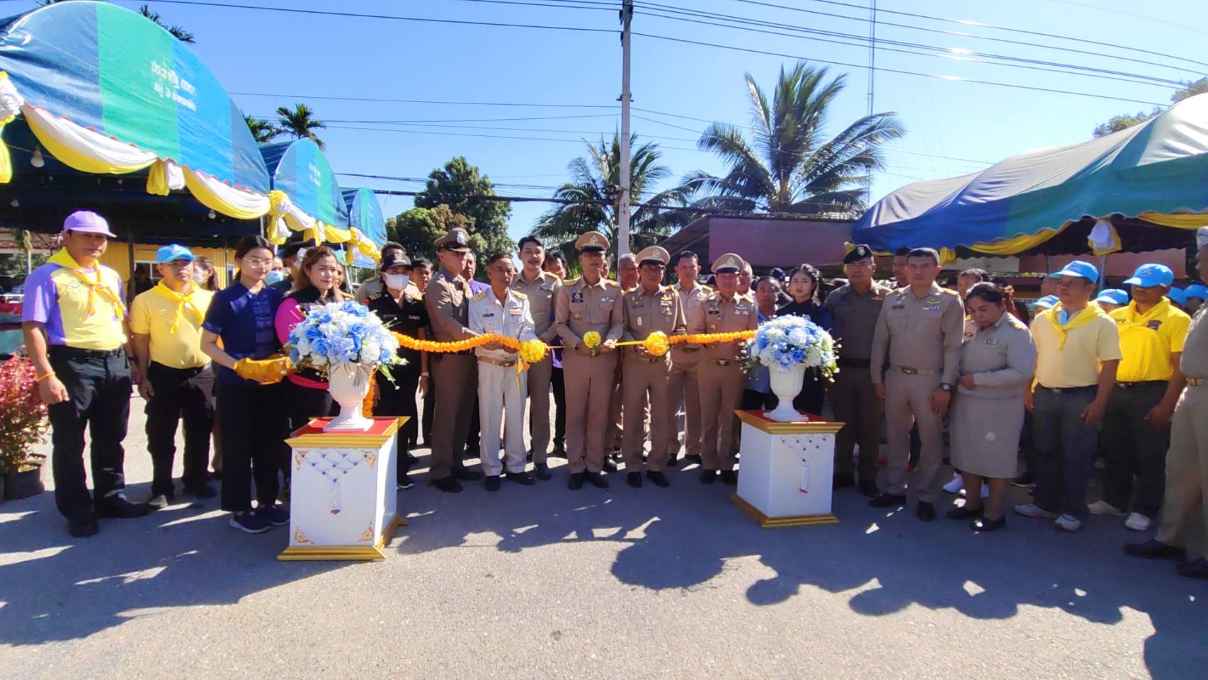 ประจวบคีรีขันธ์-บางสะพาน เปิดศูนย์ปฏิบัติการป้องกันและลดอุบัติเหตุทางถนนช่วงเทศกาลปีใหม่ 2567