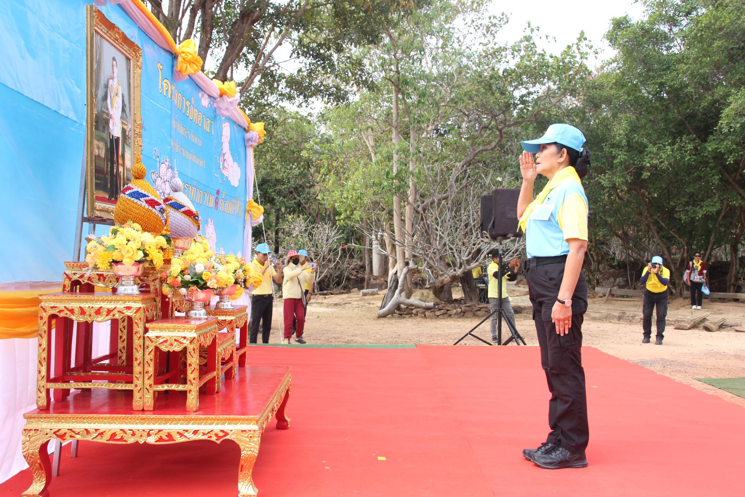 อุบลราชธานี-จัดกิจกรรมจิตอาสาฯ เตรียมสถานที่รับเสด็จ