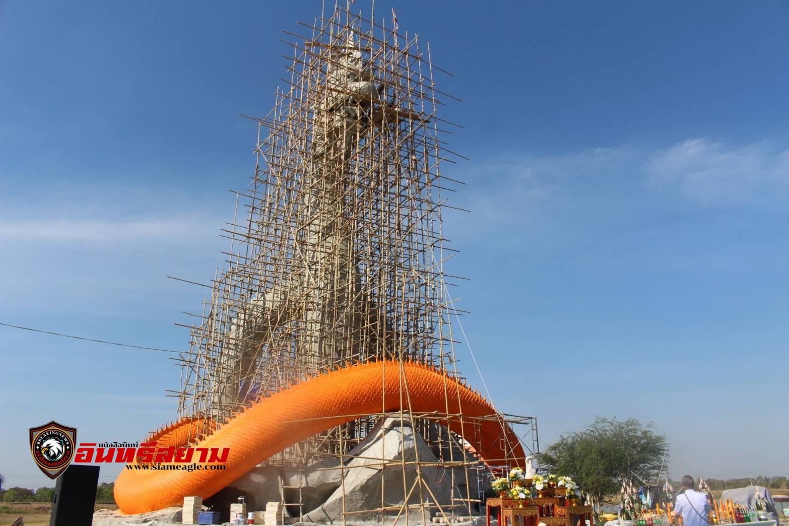 ร้อยเอ็ด-จัดพิธีบรรจุดวงตาและหัวใจองค์พญาศรีสุทโธนาคราช ณ อ่างเก็บน้ำธวัชชัย (Land Mark)แห่งใหม่