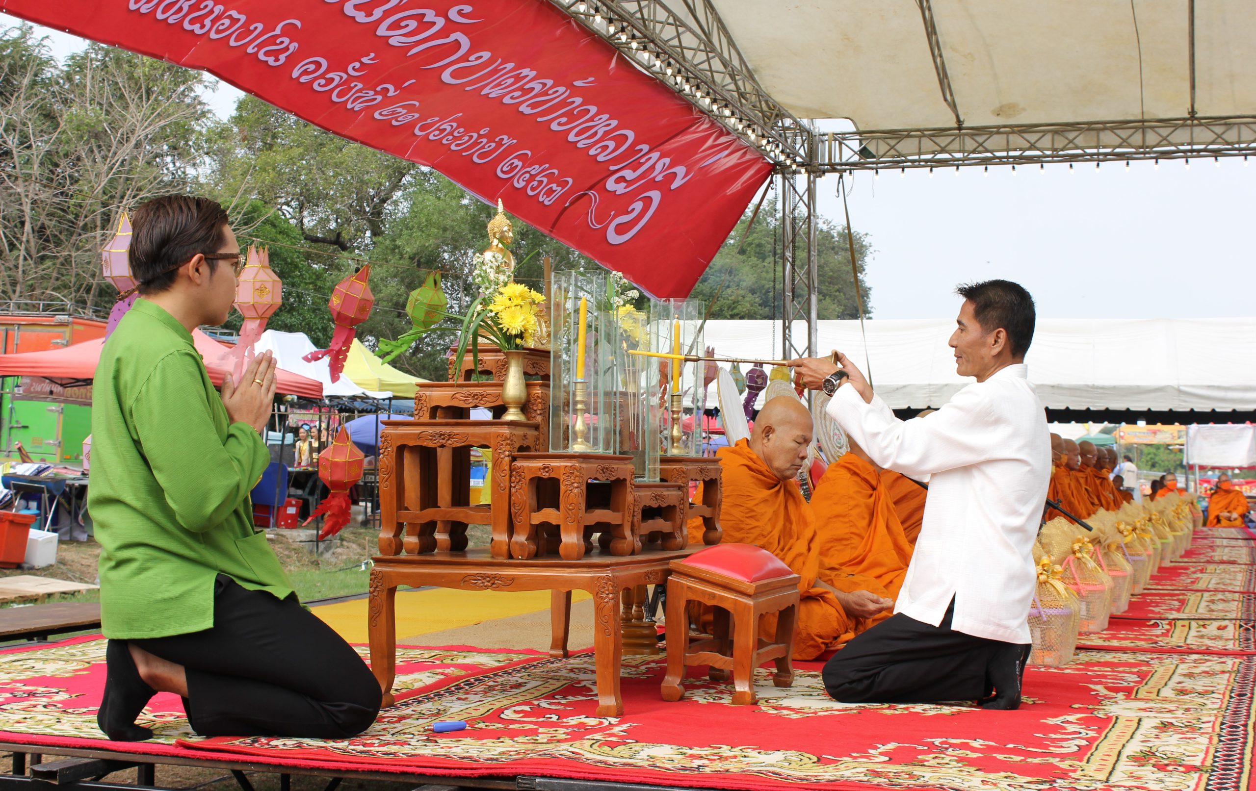 สระบุรี-งานสืบสานประเพณีตักบาตรข้าวหลามจี่เดือนยี่ที่หนองโน” ครั้งที่ 21 ประจำปี 2567