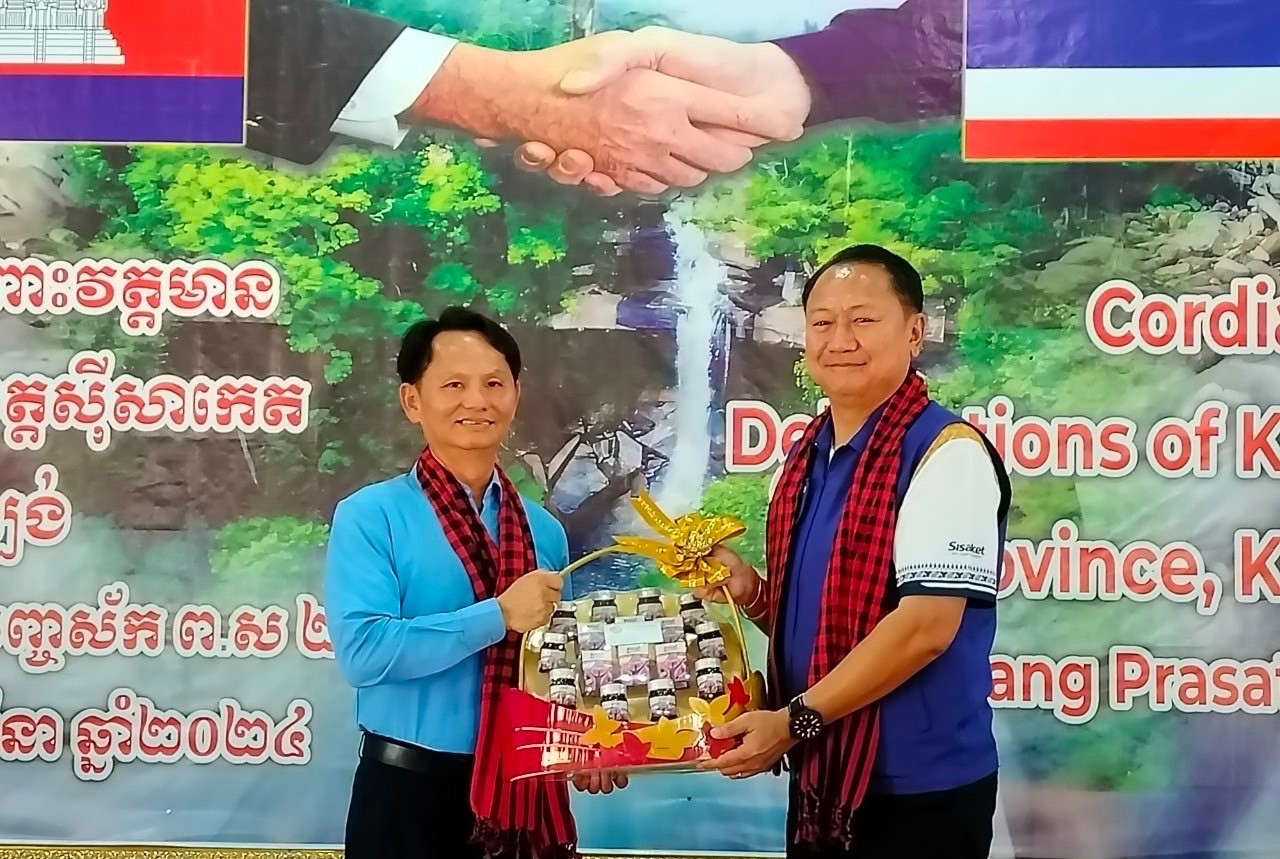 ศรีสะเกษ-นอภ.ขุนหาญ จับมือ นอภ.ตอเปียงปราสาท แก้ไขปัญหาขายแดนไทย – เขมร