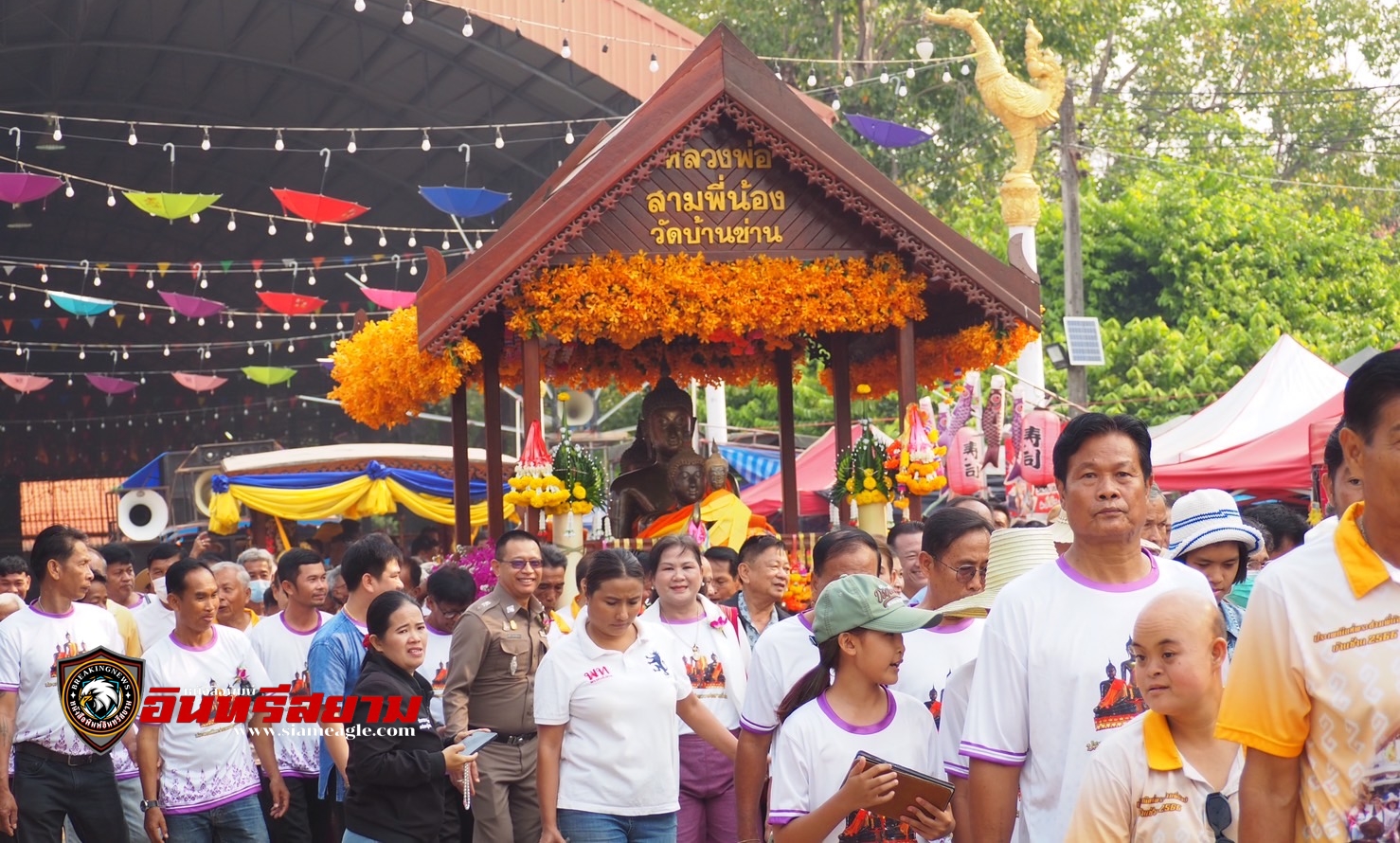 สุโขทัย-เปิดโครงการส่งเสริมประเพณีแห่หลวงพ่อสามพี่น้อง