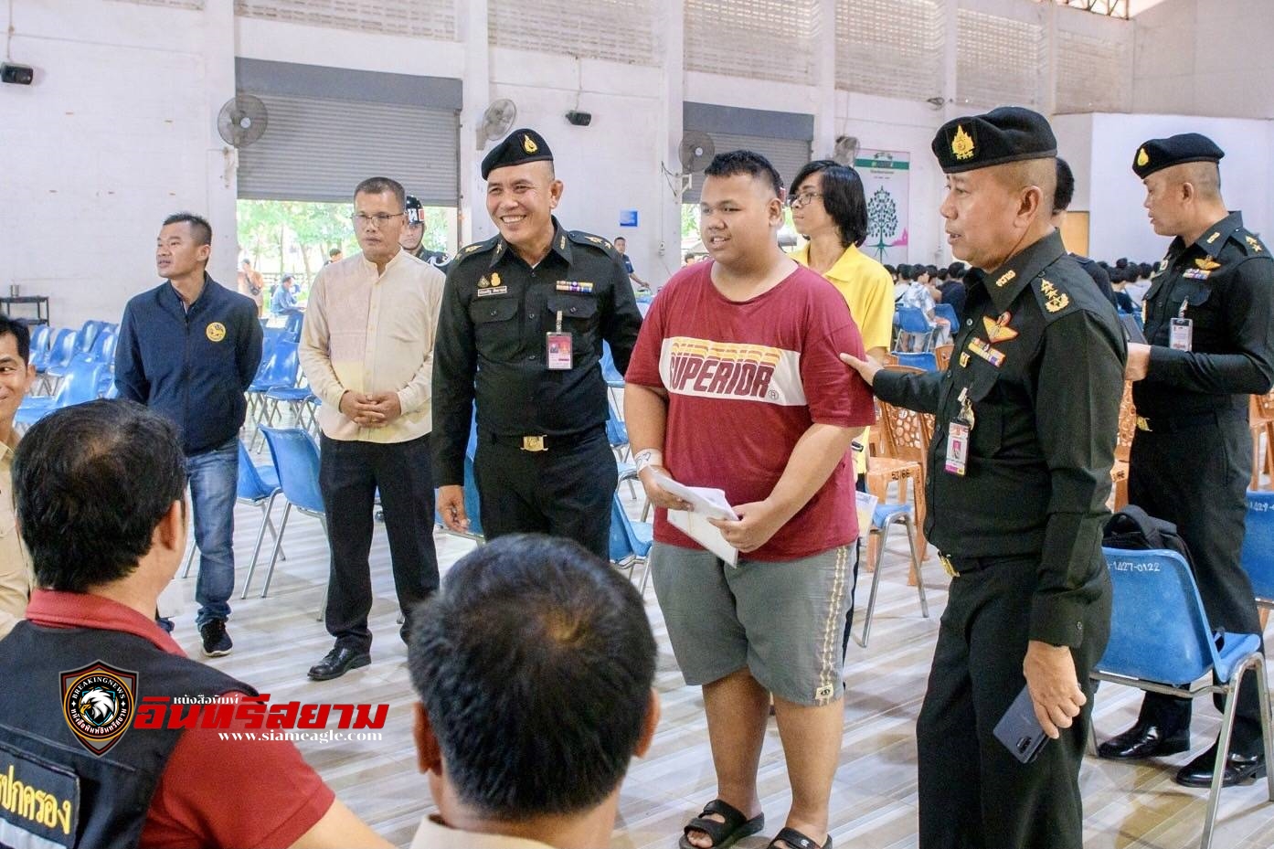 ร้อยเอ็ด-แม่ทัพภาคที่ 2 ลงพื้นที่ สังเกตุการณ์ตรวจเลือกทหาร ที่ อ.สุวรรณภูมิ และ อ.โพธิ์ชัย