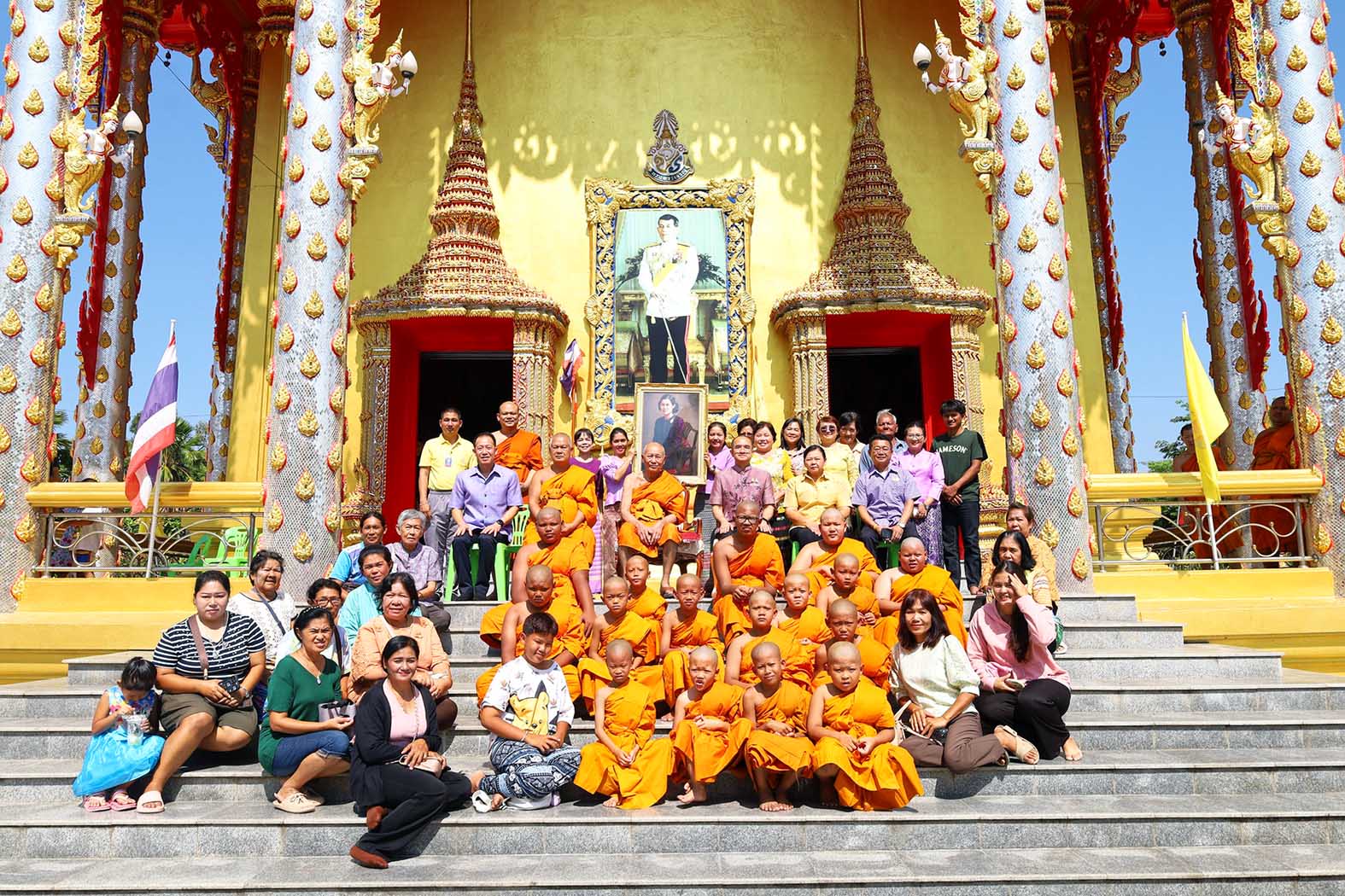 ประจวบคีรีขันธ์-จัดพิธีบรรพชาสามเณรภาคฤดูร้อน เฉลิมพระเกียรติ กรมสมเด็จพระเทพฯ