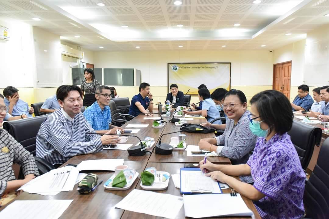 กาญจนบุรี-สสจ.ประชุมคณะทำงานประสานการขับเคลื่อนการดำเนินงานในระดับพื้นที่