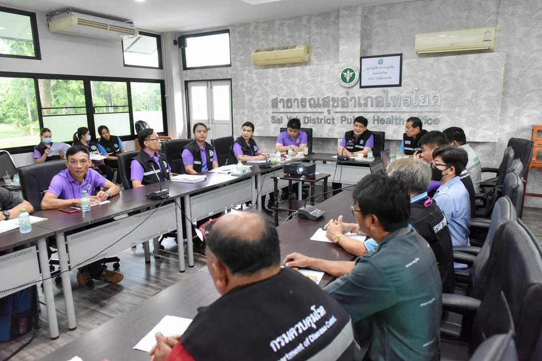 กาญจนบุรี-สสจ. ประชุมศูนย์ปฏิบัติการทางสาธารณสุขโรคไข้มาลาเรีย Emergency Operation Center : EOC)