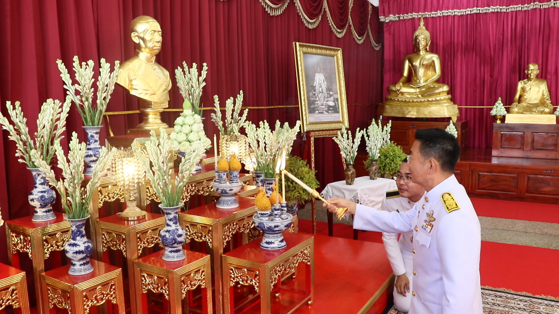 สิงห์บุรี-จัดพิธีบำเพ็ญกุศลถวายพระราชกุศลแด่พระบาทสมเด็จพระจอมเกล้าฯ