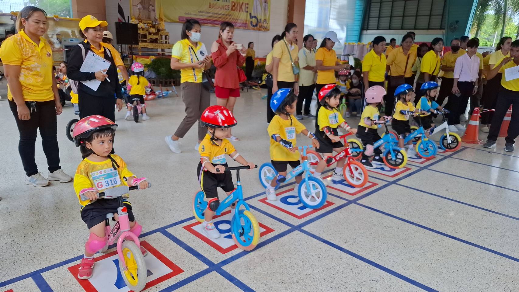 สิงห์บุรี-โครงการจัดการแข่งขันจักรยานขาไถ (Balance Bike)เฉลิมพระเกียรติฯ