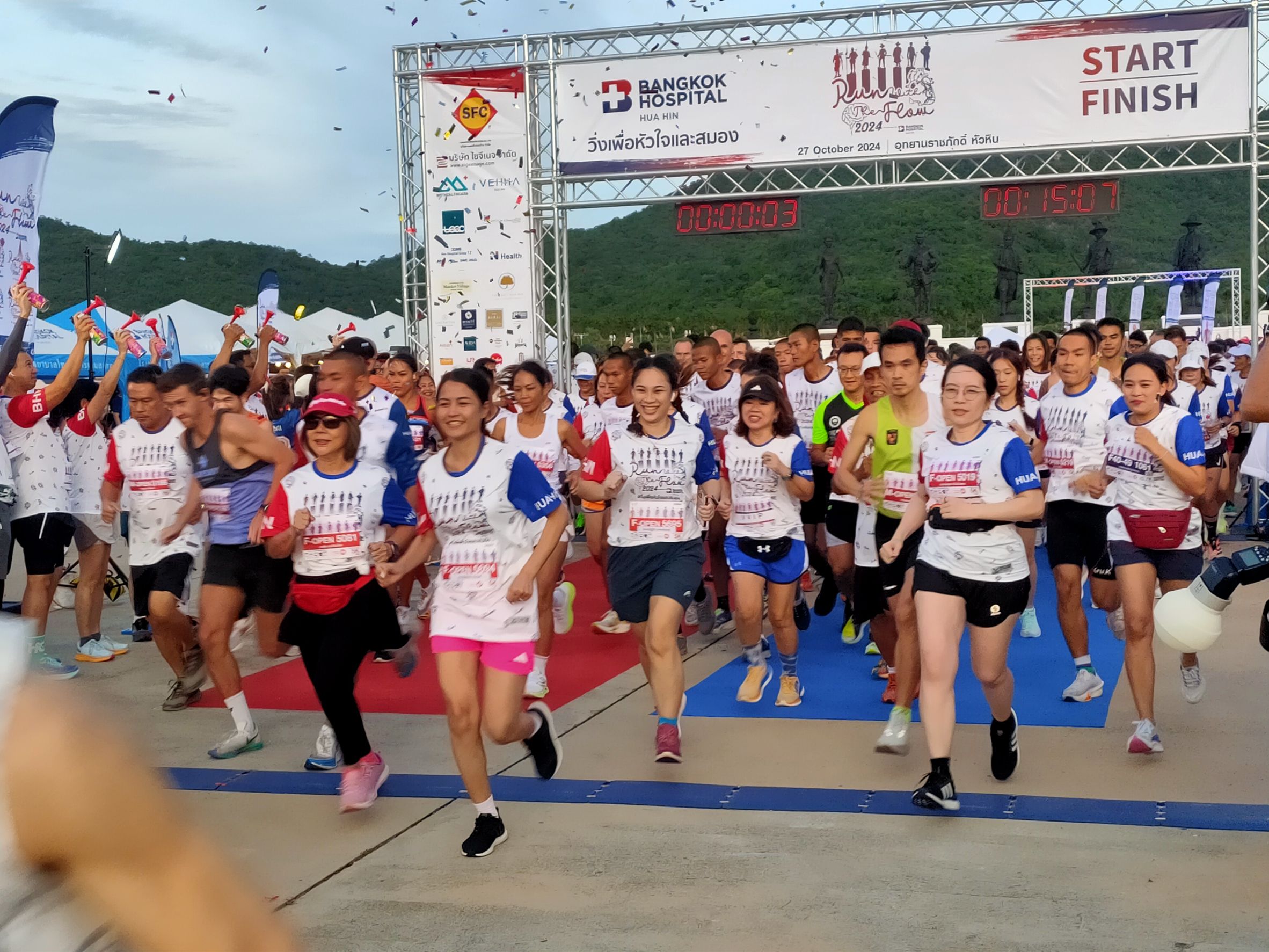 ประจวบคีรีขันธ์-รพ.กรุงเทพหัวหินเปิดกิจกรรมงานวิ่ง”RUN With the flow”สนามที่ 5 เมืองหัวหิน