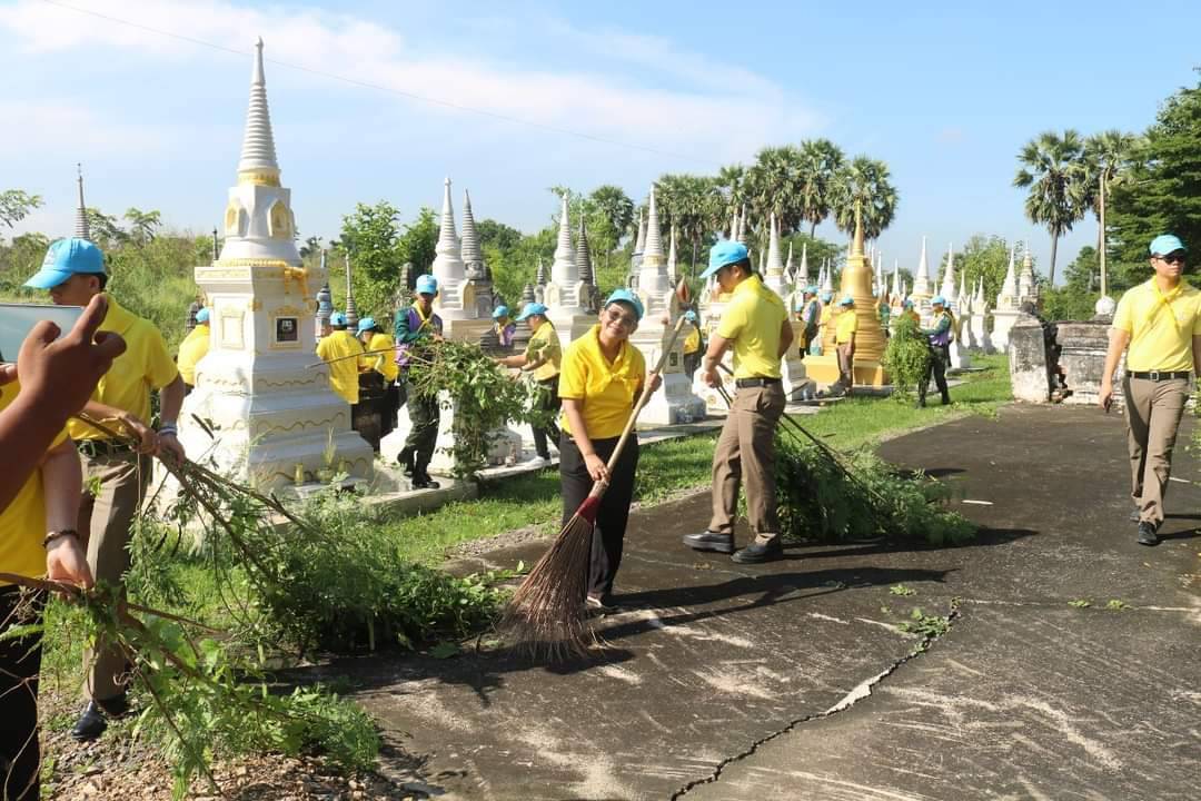 สระบุรี-จัดกิจกรรม จิตอาสา พัฒนาปรับภูมิทัศน์ ทำความสะอาด เพื่อถวายพระราชกุศลฯ